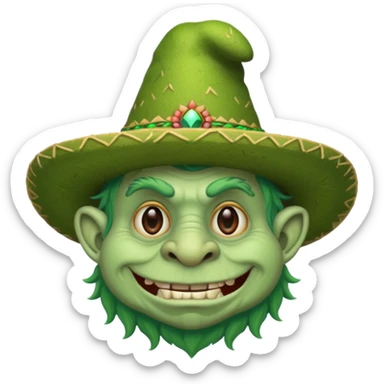This old troll here 🧌 with a sombrero sticker