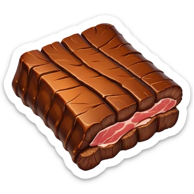 a single smoked beef rib smaller sticker