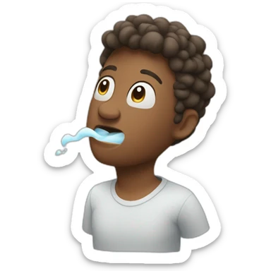 Breath in, breath out and keep going sticker