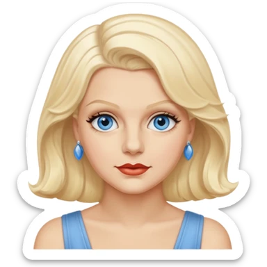 Jean Harlow blue eyes  sticker