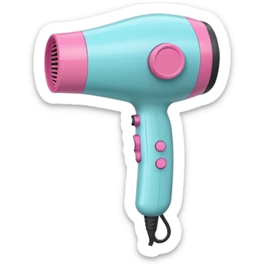 Cute Hair dryer, different designs and pattern sticker