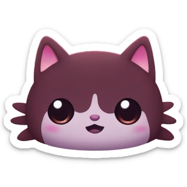 Arpia atigrada con ojos demoníacos en un bosque tenebroso al atardecer con brisa marina y con estrellas en el cielo sticker