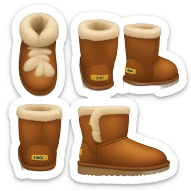 Chestnut colored uggs sticker