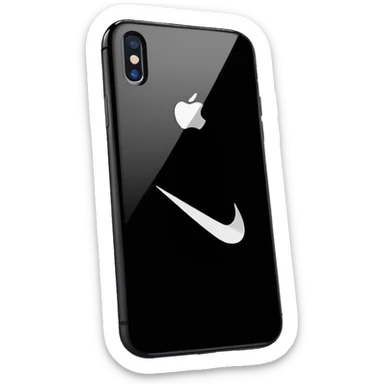 Quiero uno iPhone como el iPhone pero como las marca Nike sticker