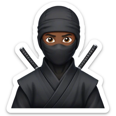 Ninja getting a low taper fade sticker