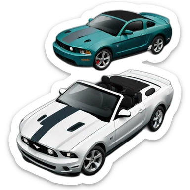 Mustangs gt 2010 décapotable sticker
