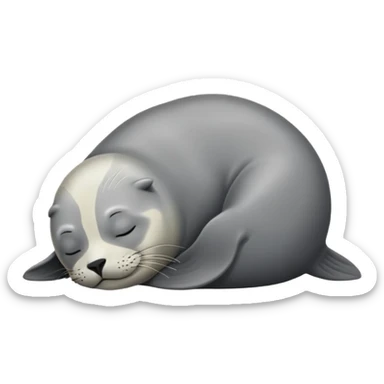 Seal sleep sticker