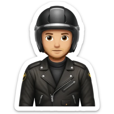motobike rider sticker