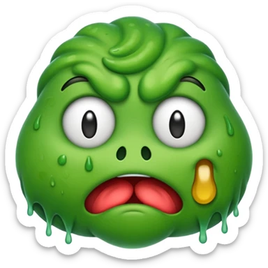 Disgust emoji sticker