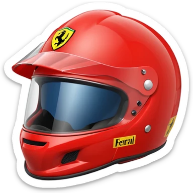 ferrari helmet sticker