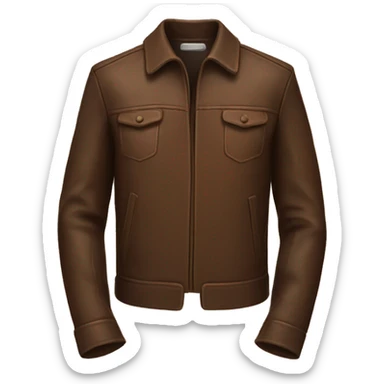 Brown leather jacket  sticker
