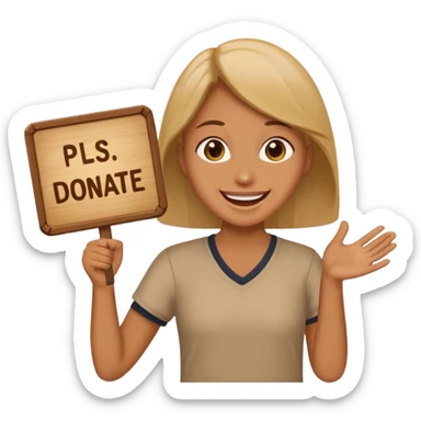 I wanna create a emoji on Roblox pls donate I need that goal to complete  sticker
