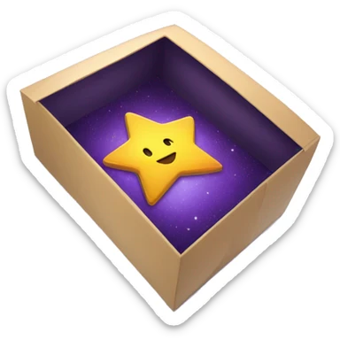 star on the giftbox sticker