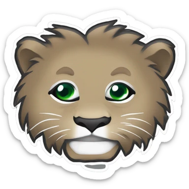 Detroit lions logo with "Esplendido" written on it  sticker