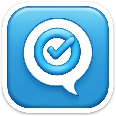 Instagram blue verified tick with curly border and sky blue color inside tick icon sticker