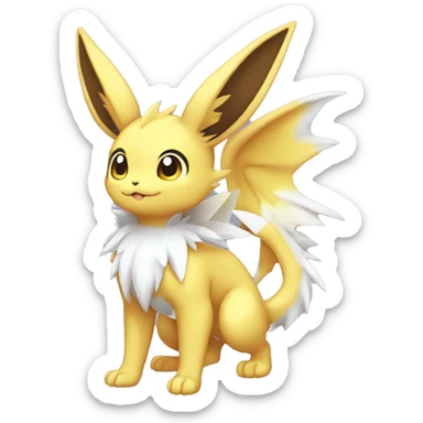Shiny-Eeveelution-Cute-Dragon-Pokémon-fusion full body sticker