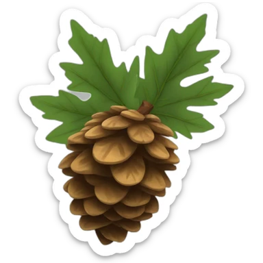 pine cone sticker