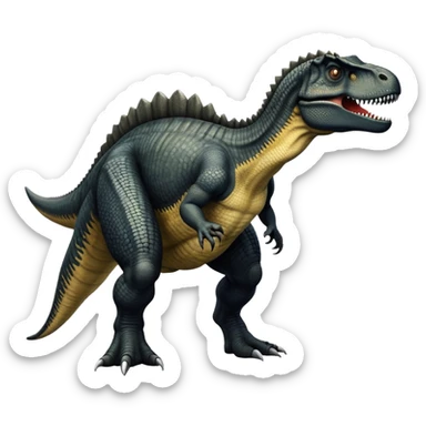 Black giganotosaurus with 1 tail sticker