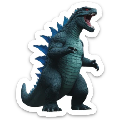 Godzilla (proportional) (realistic) (Godzilla King of the Monsters, 2019) sticker