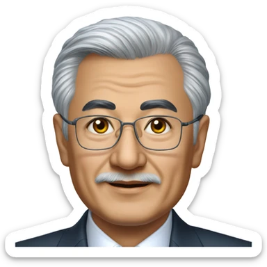 photorealistic president Kazakhstan Qasym-Jomart Kemelūly Toqaev sticker