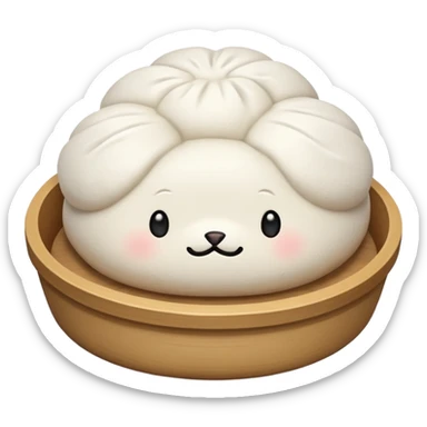 one steamed bun sticker