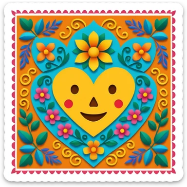 Papel picado sticker