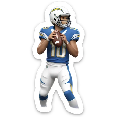 justin herbert  sticker