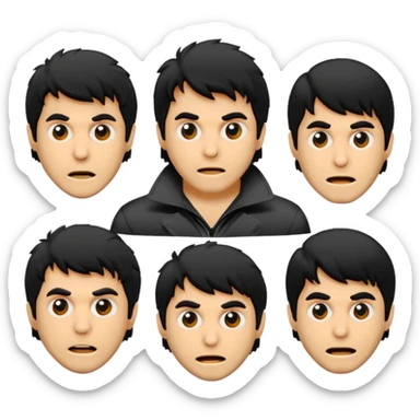 GENERAME  ENTRE 3 Y 5  ICONOS TIPO EMOJI SILUETEADOS SIN FONDO   ESTILO RETRO OCHENTERO CON LA TEMATICA DE LA PELICULA An American Werewolf in London (Un hombre lobo americano en Londres) sticker