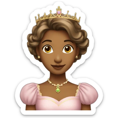 princesse avec un écureuil sticker