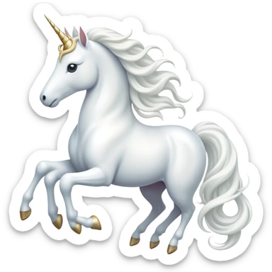 cinematic-beautiful-white-unicorn-emoji,-poised-and-regal,-with-a-slender,-ethereal-form-draped-in-a-pristine-white-color,-a-flowing-mane-and-tail,-and-a-white,-spiraled-horn-that-radiates-pure-light,-simplified-yet-sharp-and-majestic,  sticker