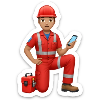 full bady red electrshn relaxing  sticker