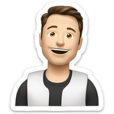 elon musk doing drugs, for educational purposes only, inclusiveness and positive, LGTBQ+ sticker