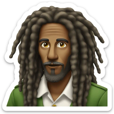 rastafari who is smoking sticker