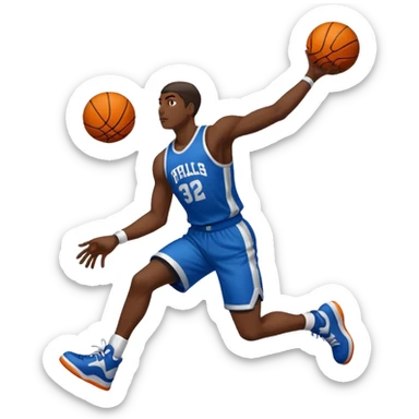 Basketball dunk  sticker