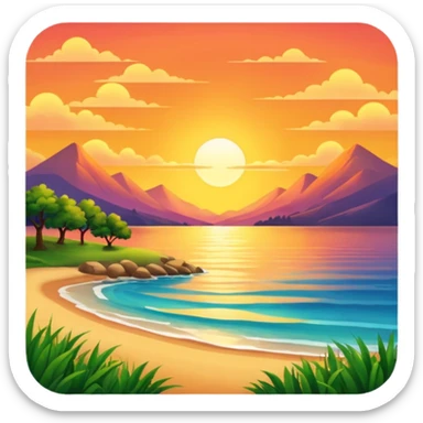 atardecer naturaleza sticker