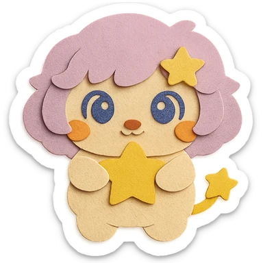 Update the paper craft visual effect of the bear to match exactly the same visual style and texture as the provided reference image. Keep all bear features, pose, and colors exactly the same as before—do not change any bear characteristics, only update the paper craft effect to be visually identical to the reference image. Clean lines, transparent background. sticker