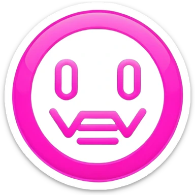 black pink world wide web icon sticker