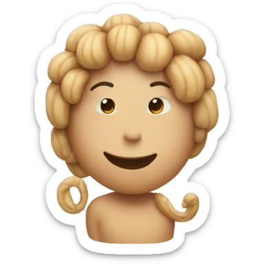 peanut with pigtail sticker