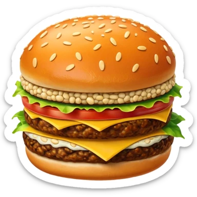 Krabby patty sticker