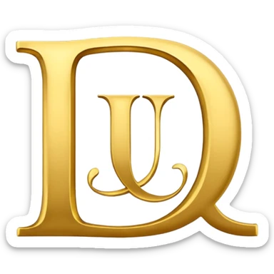 emoji of text "LUX" in times new roman font sticker