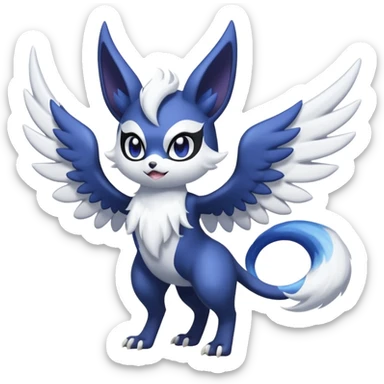Meowstic-Noibat-Absol-fusion (full body) sticker