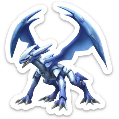  Cool Edgy Shiny Godly Digimon-Genesect-Dialga-Reptile full body sticker