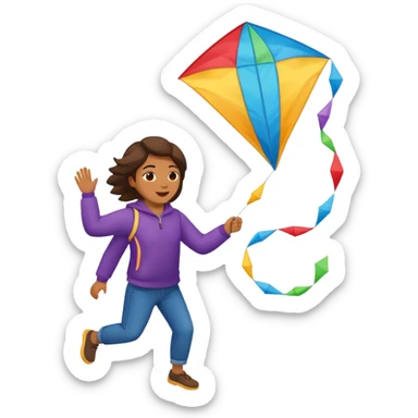 Kite Flying sticker
