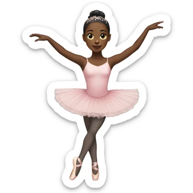 Black ballerina  sticker