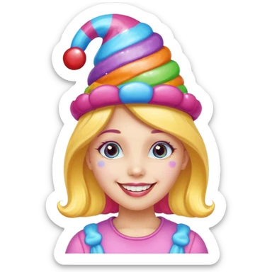 candy hatted girl from candyland sticker