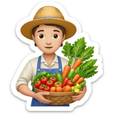 farmer chef sticker