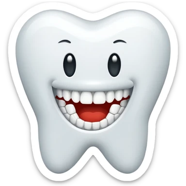 teeth icon sticker