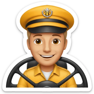 Taxi driver sticker
