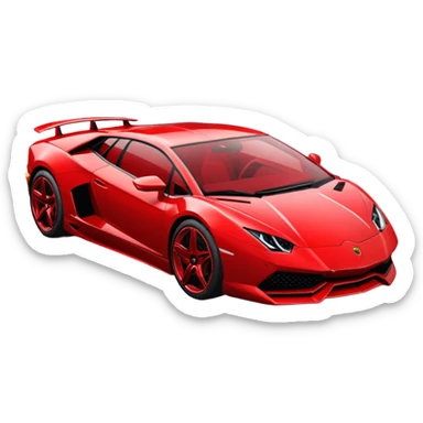 lamborgini emoji text sticker