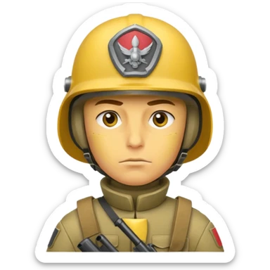 Soldier just face no body generic yellow skin with a gunner helmet that has NO FUCKING ISIGNIA sticker